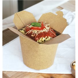 Paper Take-Out Box Kraft 450ml (250 Units)