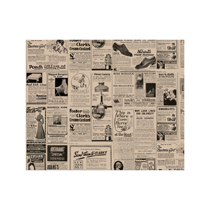 Paper Food Wrap Grease-Proof "Times" Kraft 28x34cm (1.000 Units) 