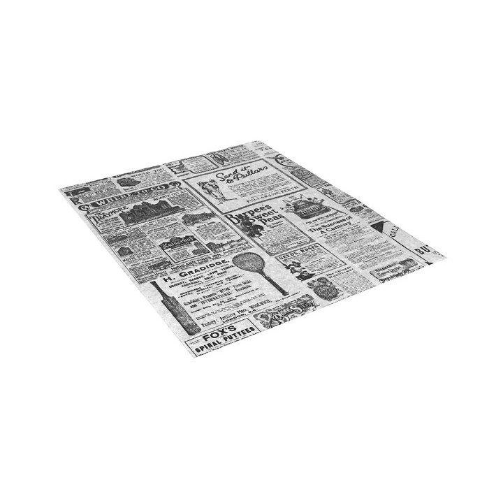 Paper Food Wrap Grease-Proof "Times" 28x33cm (4.000 Units)
