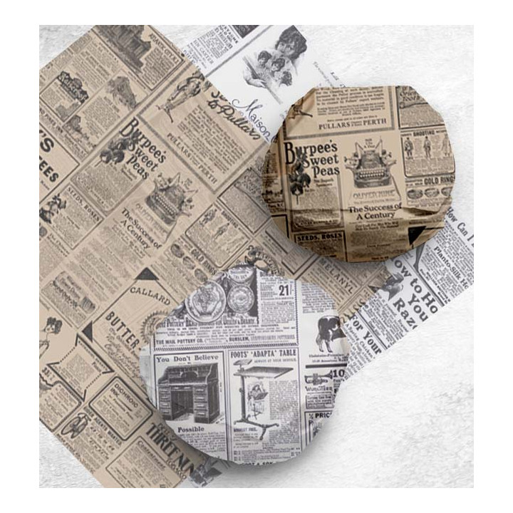 Paper Food Wrap Grease-Proof "Times" 31x38cm (1.000 Units) 