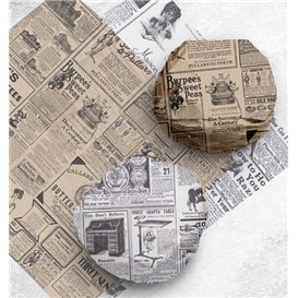 Paper Food Wrap Grease-Proof "Times" 31x31cm (1.000 Units) 