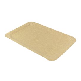 Paper Tray Rectangular shape Kraft 14x21 cm (100 Units)  