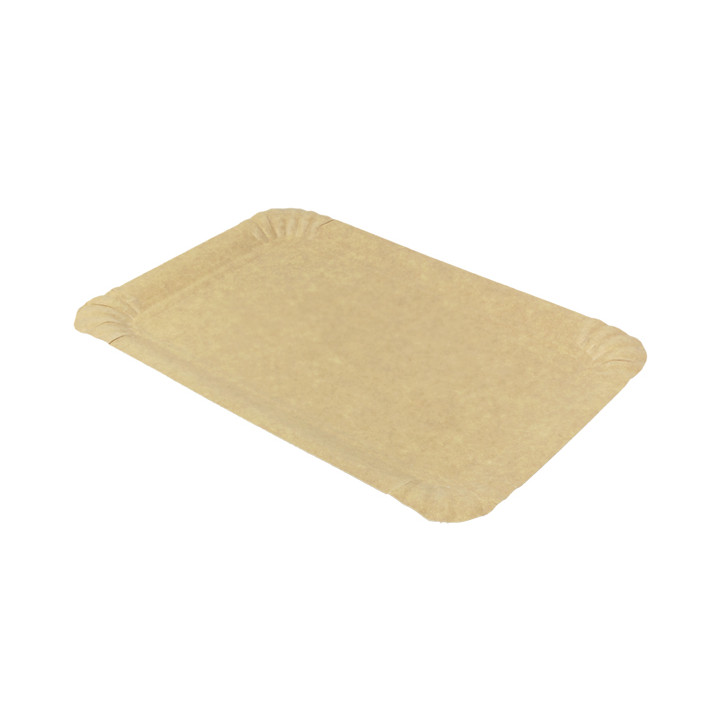 Paper Tray Rectangular shape Kraft 14x21 cm (100 Units)  