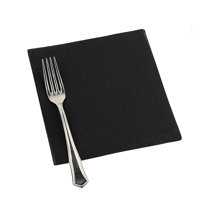 Airlaid Napkin Black 40x40cm (50 Units) 