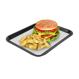 Paper Food Wrap Grease-Proof “Vichy” Black 31x42cm (1.000 Units)