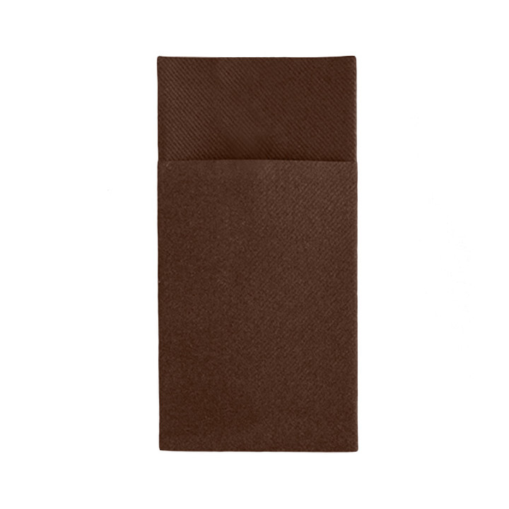 Pocket Fold Airlaid Napkins "Kanguro" Brown 40x40cm (30 units) 