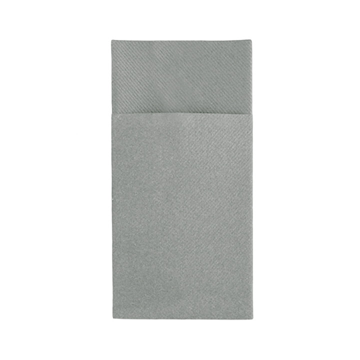 Pocket Fold Airlaid Napkins "Kanguro" Grey 40x40cm (480 units)