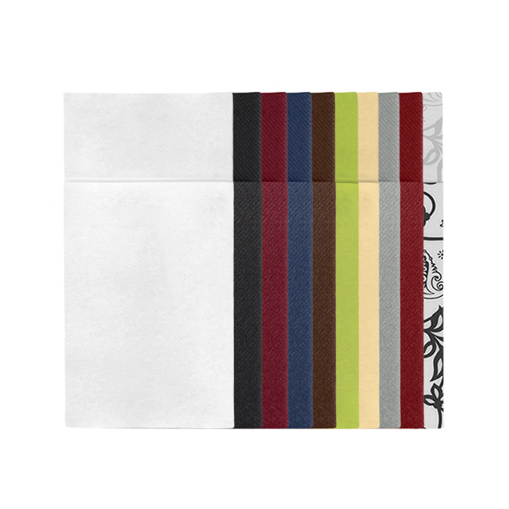 Pocket Fold Airlaid Napkins "Kanguro" Cream 40x40cm (30 Units) 