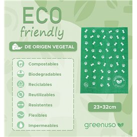 Compostable Bag 23x32cm Dogs Biodegradable Rolls R20x15 (6.000 Units) 