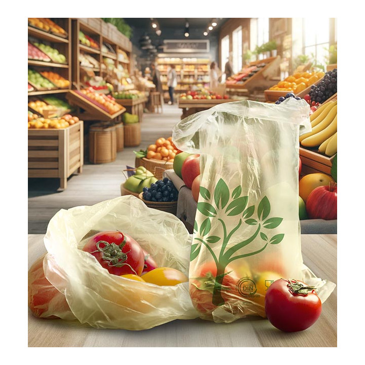 Plastic Bag Home Compost “Be Eco!” 23x30,5cm 12µm (100 Units)