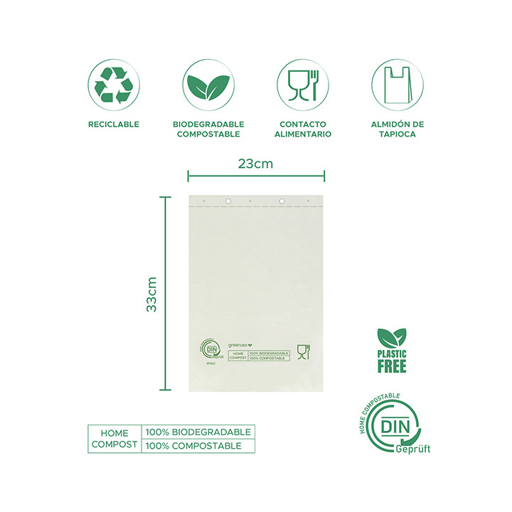 Market Bag Block Home Compost “Classic” 23x33cm 12µm (3.000 Units)