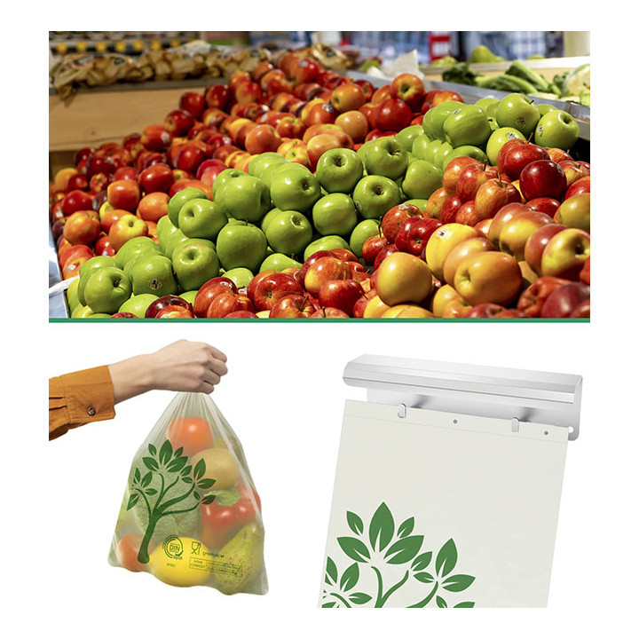 Market Bag Block Home Compost “Be Eco!” 23x33cm 12µm (3.000 Units)