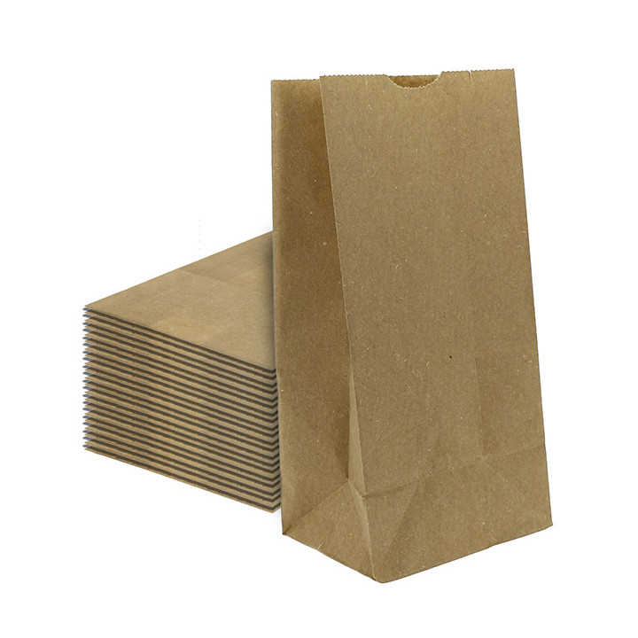 Paper Bag without Handle Kraft 50g/m² 12+8x24cm (1.000 Units)