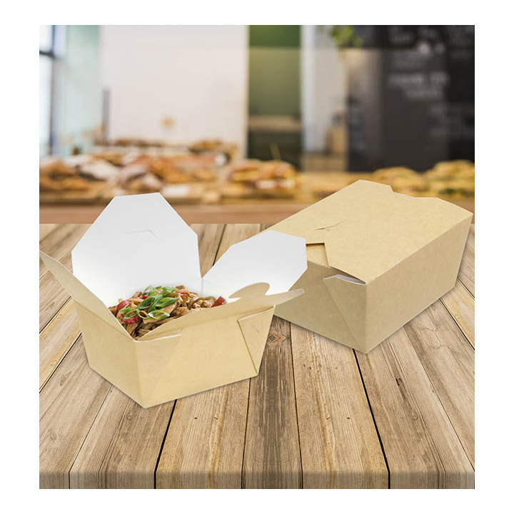 American Box Kraft 19,7x14x6,5cm 1800ml (25 Units)
