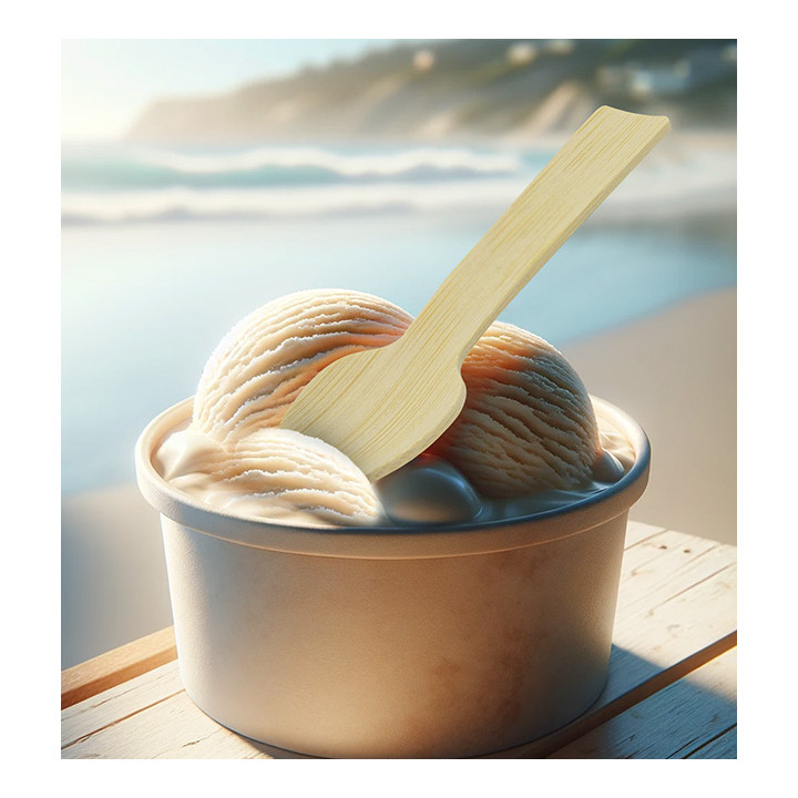 Bamboo Mini Spoon 7,5cm in box (50 Units)