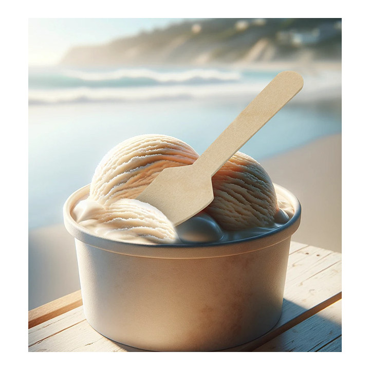 Wooden Ice Cream Spoon 9,5cm (100 Units)  