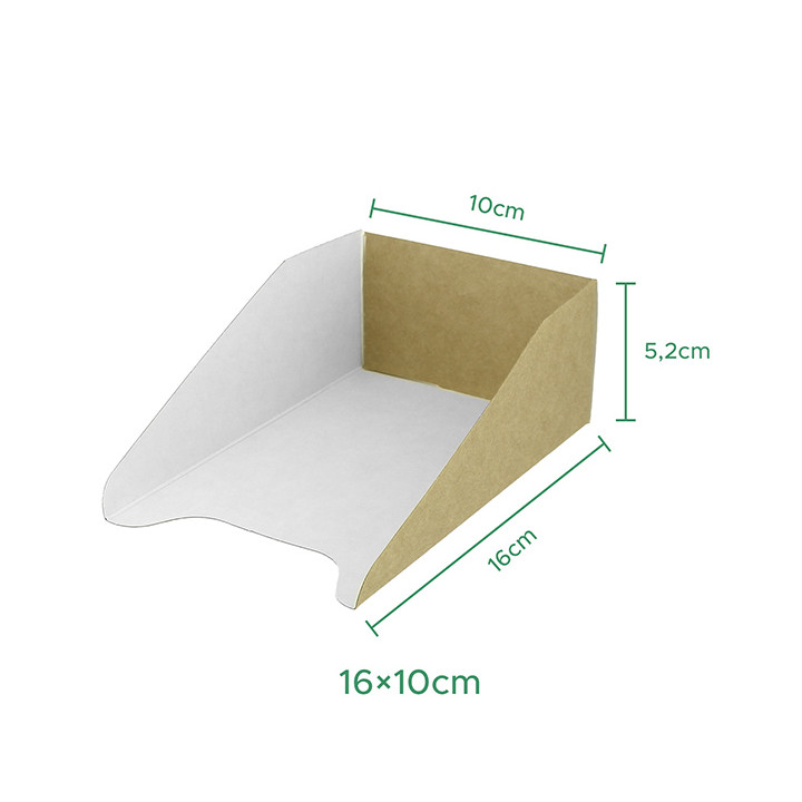 Paper Container Waffles 16x10cm (100 Units)