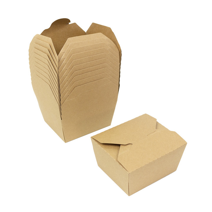 American Box Kraft-Kraft 12x10,5x6,5cm 750ml (200 Units)