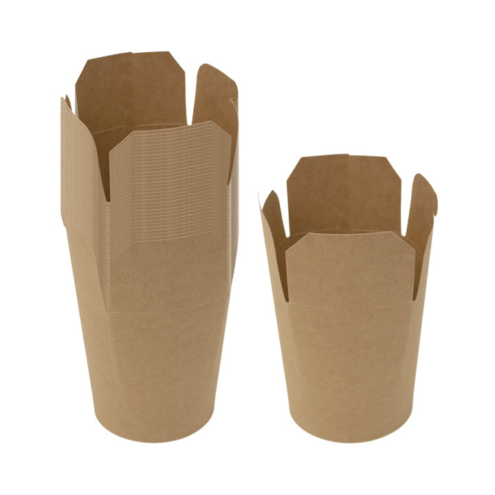 Paper Take-Out Box Kraft 450ml (250 Units)