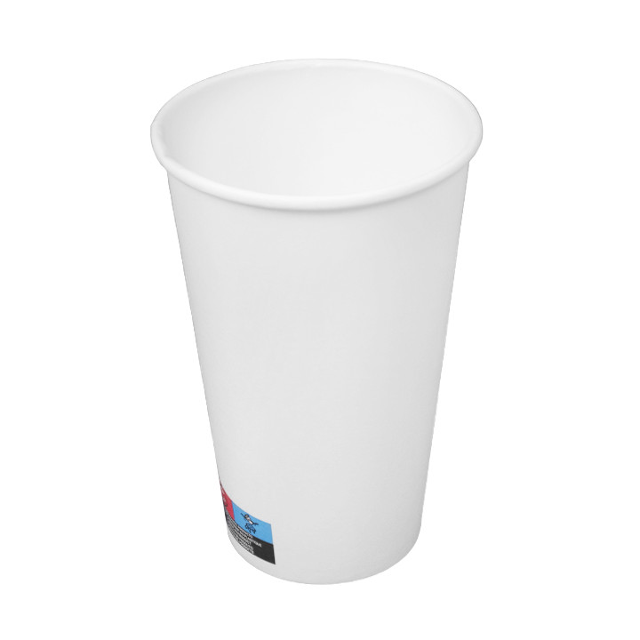 Paper Cup White 16 Oz/500ml Ø9cm (25 Units) 