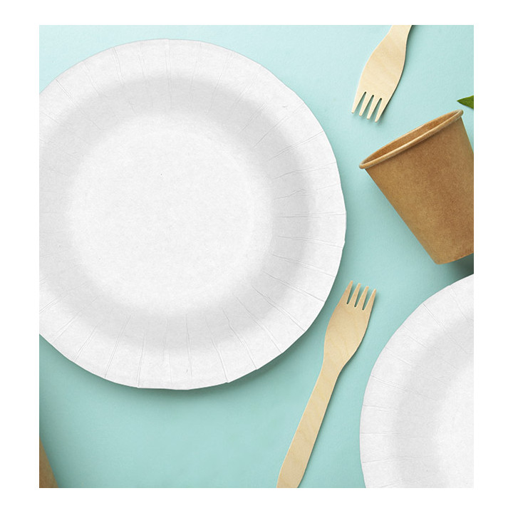 Paper Deep Plate Greaseproof White  Ø19cm 250g/m² (50 Units) 