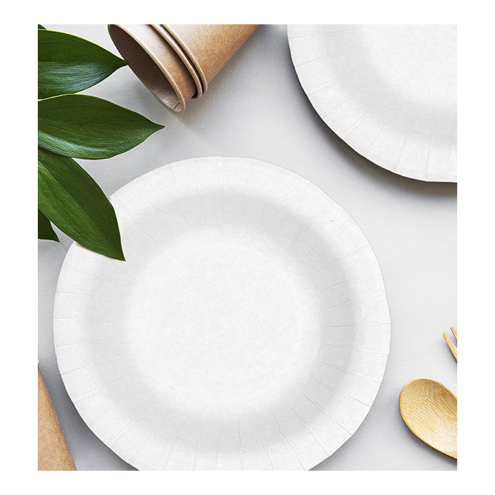 Paper Deep Plate Greaseproof White  Ø19cm 250g/m² (50 Units) 