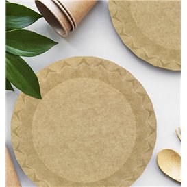 Kraft Paper Plate “Flower” Ø23cm 245g/m² (600 Units)