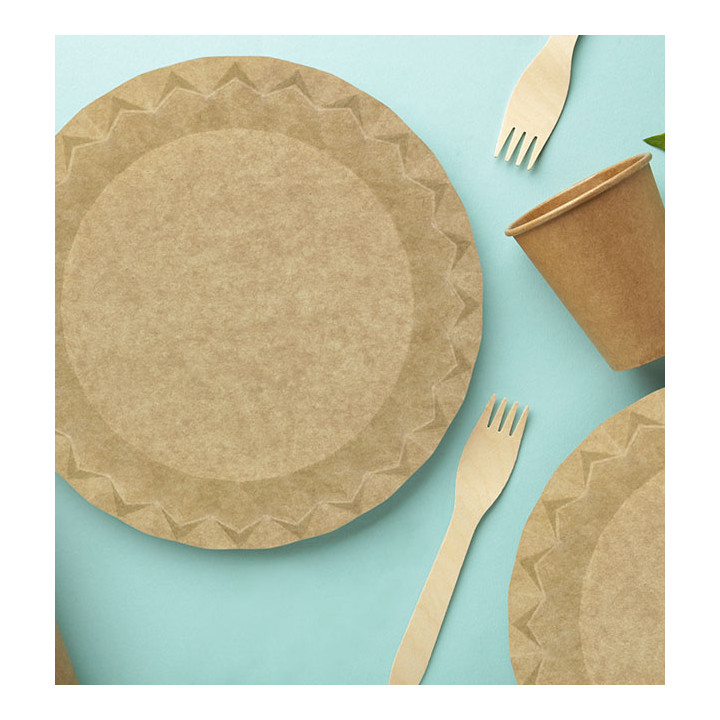 Kraft Paper Plate “Flower” Ø29cm 245g/m² (50 Units) 