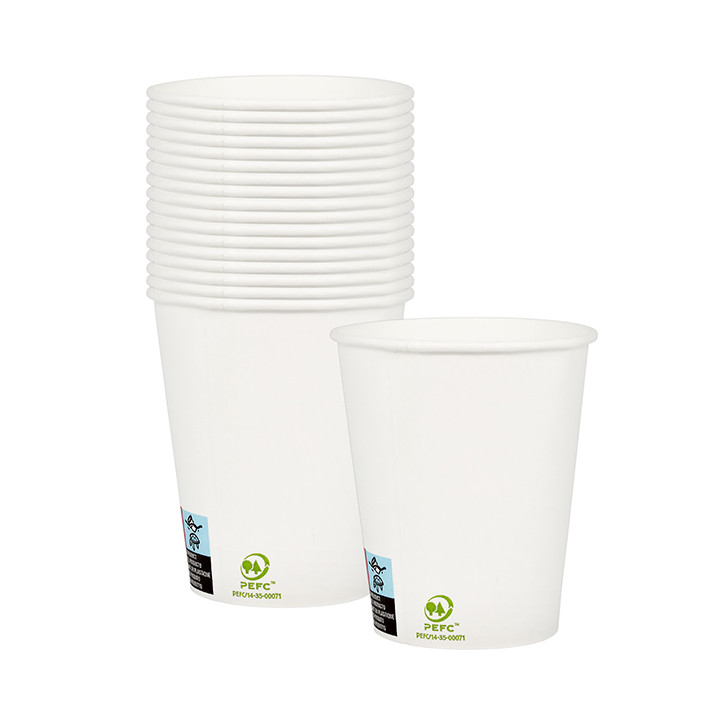 Paper Cup White 6Oz/180ml Ø7,0cm (100 Units) 
