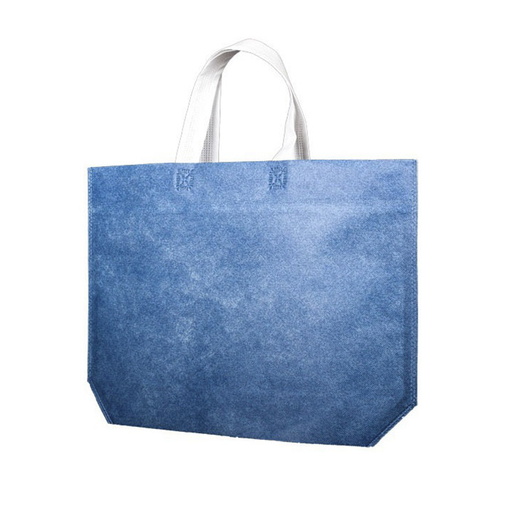 Non-Woven Bag with Hexagonal Base Blue 44+10x30cm (200 Units)