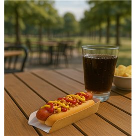Paper Hot Dog Tray Kraft 17x5x3,5cm (1000 Units)