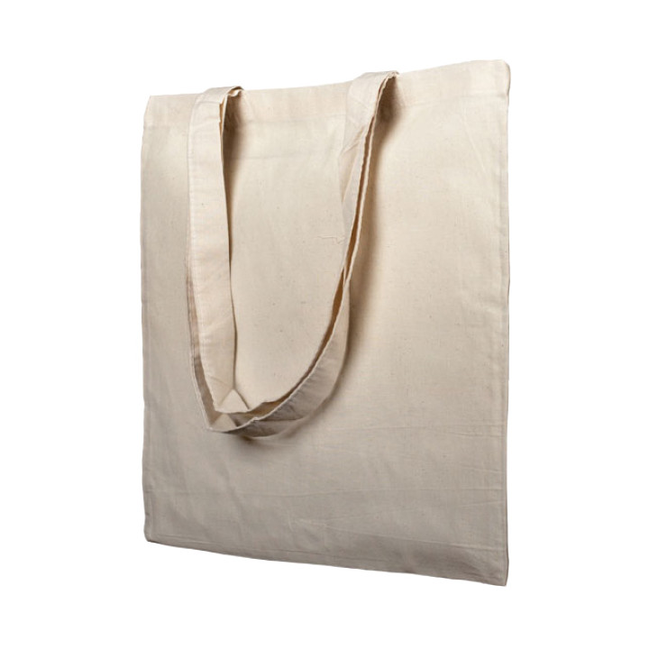 Cotton Bag with Long Handles Beige 38x42cm (200 Units)