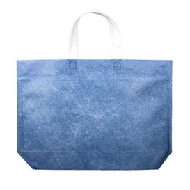 Non-Woven Bag with Hexagonal Base Blue 44+10x30cm (25 Units)