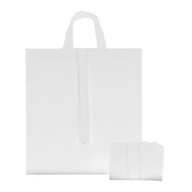 Non-Woven PREMIUM Foldable Foldable Bag with Short Handles White 40+15x40cm (150 Units)
