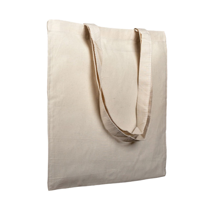 Cotton Bag with Long Handles Beige 38x42cm (200 Units)
