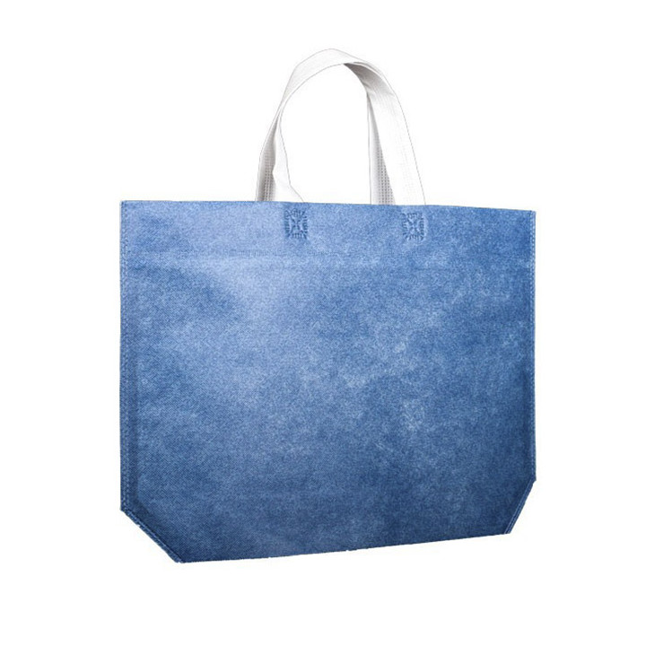 Non-Woven Bag with Hexagonal Base Blue 44+10x30cm (25 Units)