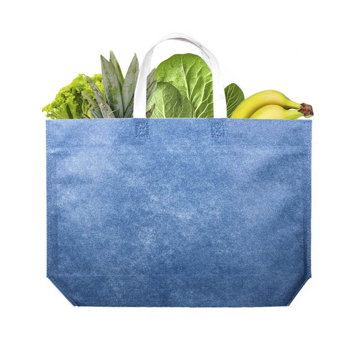 Non-Woven Bag with Hexagonal Base Blue 44+10x30cm (25 Units)