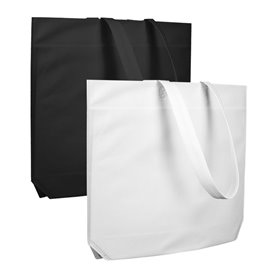 Non-Woven Bag with Long Handles Black 48+10x35cm (200 Units)
