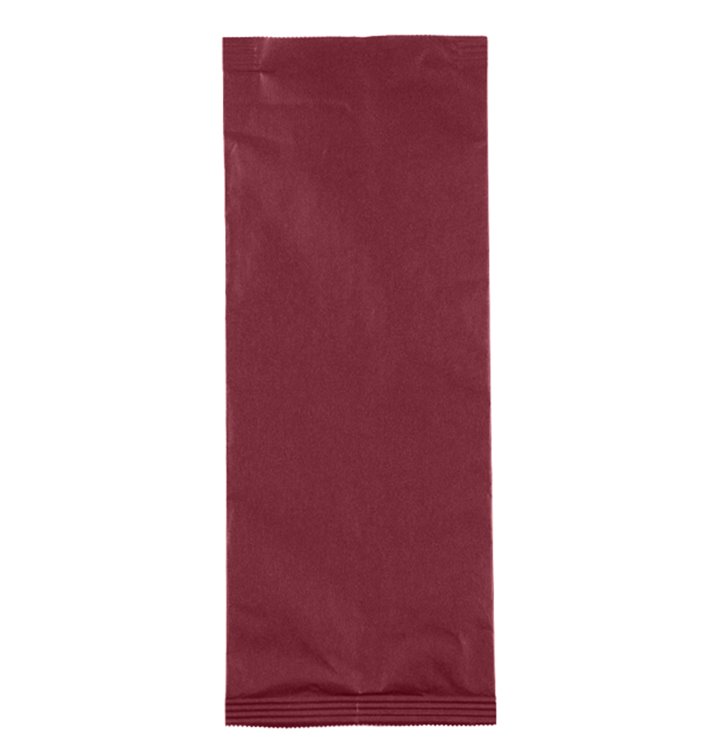 Paper Cutlery Envelopes with Napkin Burgundy 11x25cm (100 Units)