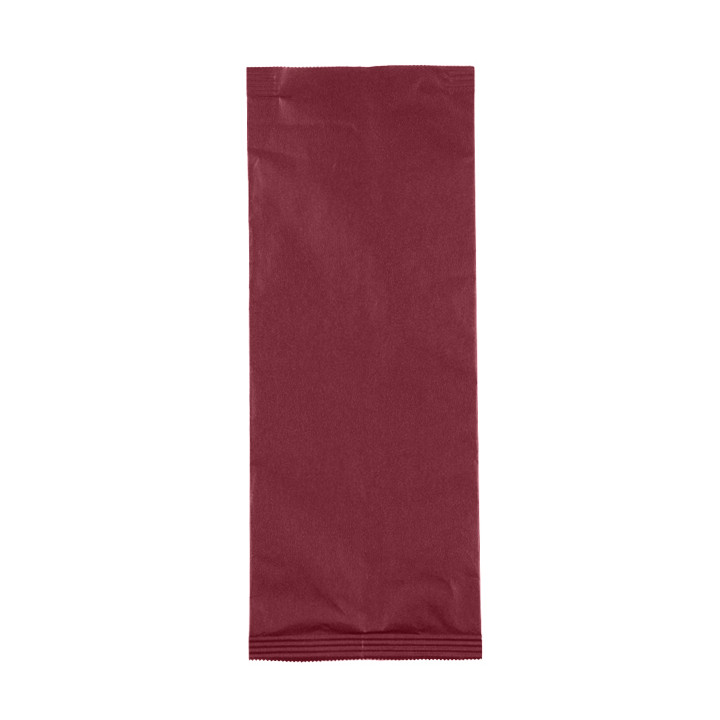 Paper Cutlery Envelopes with Napkin Burgundy 11x25cm (800 Units)