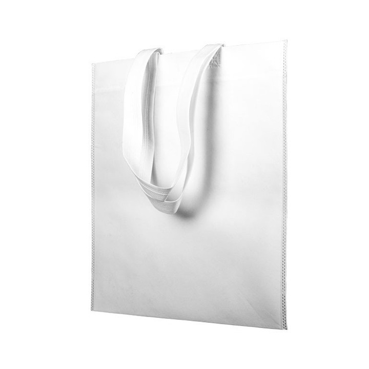 Non-Woven Bag with Short Handles White 38x42cm (25 Units)