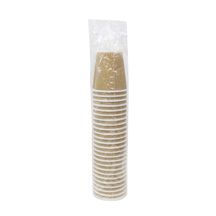 Paper Cup Ripple Wall Kraft 9Oz/270ml Ø8,0cm (1.050 Units)