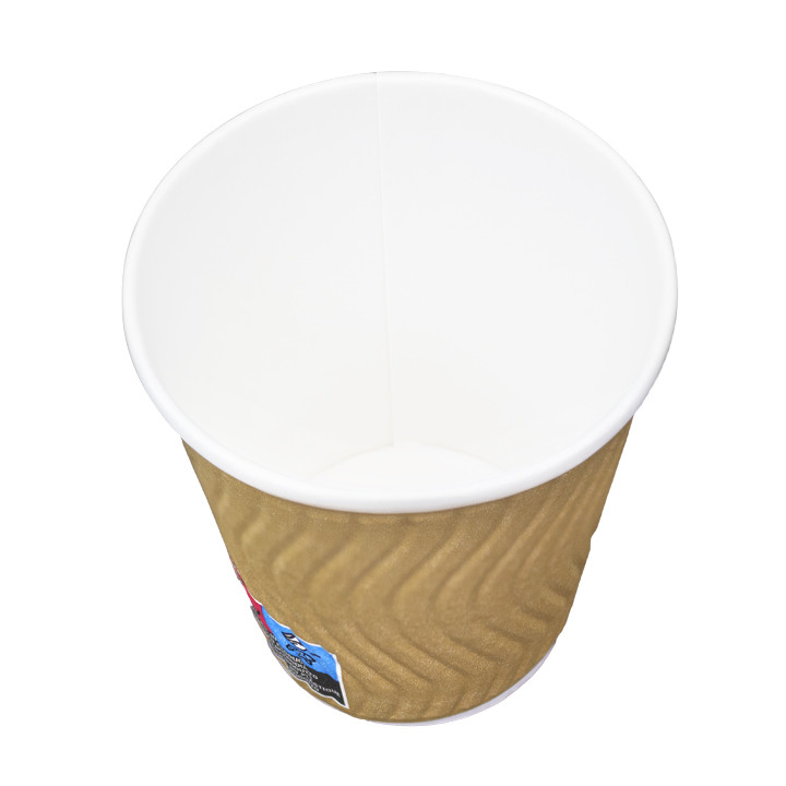 Paper Cup Ripple Wall Kraft 9Oz/270ml Ø8,0cm (1.050 Units)