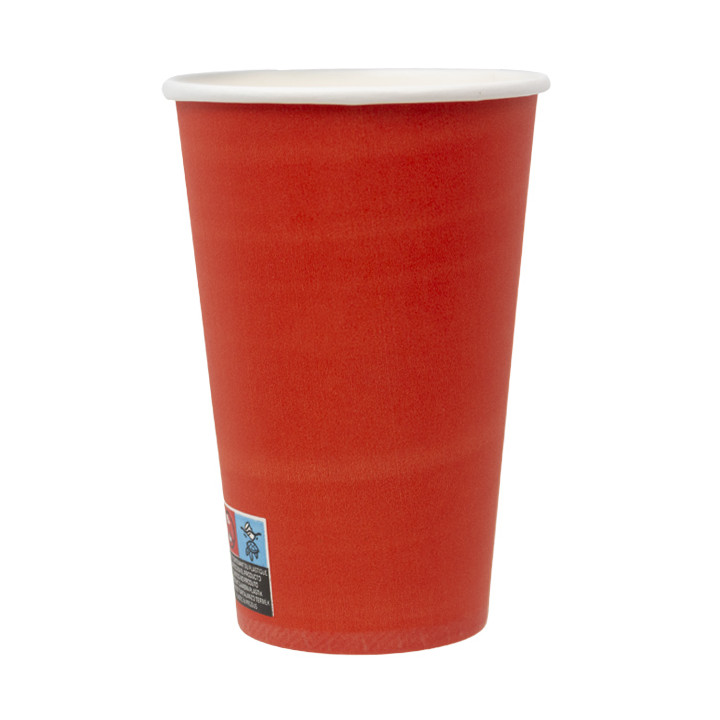 Cardboard Cup “Colores” Red 600ml Ø9,4cm (320 Units)