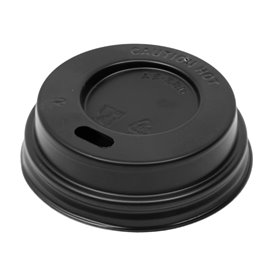 Travel Lid with PS Hole for 3Oz Black Cardboard Cup Ø5,8cm (1.000 Units)