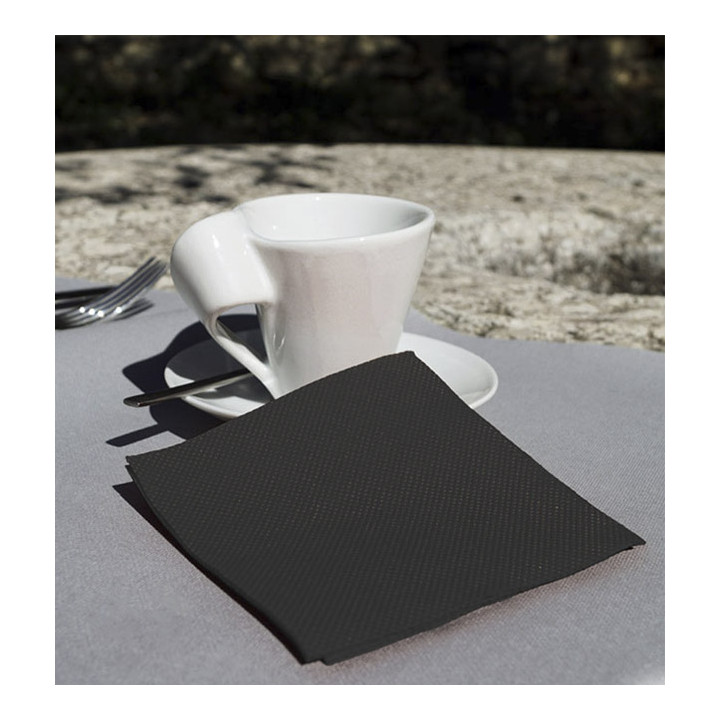 Paper Napkin Micropoint Black 20x20cm 2C (100 Units)  