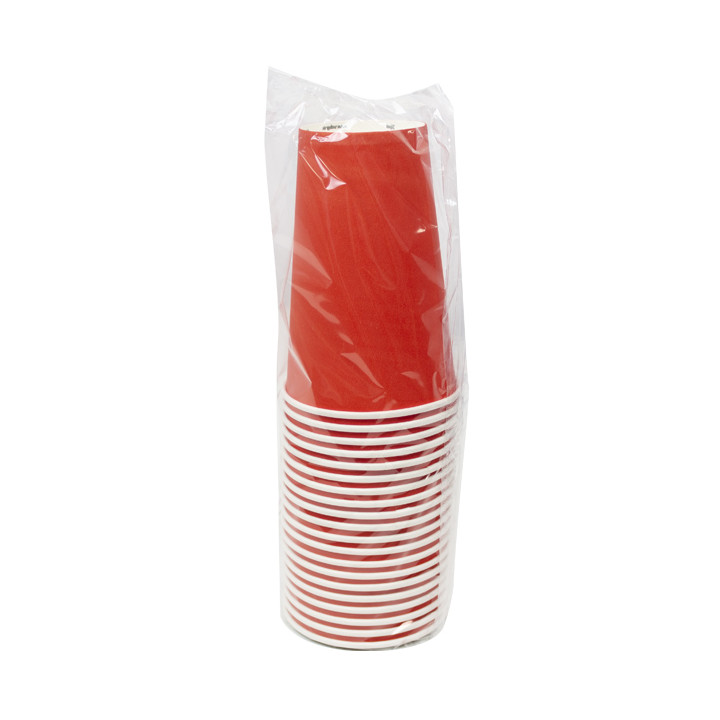 Cardboard Cup “Colores” Red 600ml Ø9,4cm (20 Units)