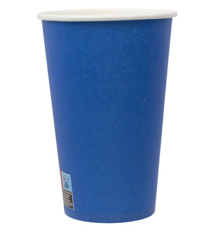 Cardboard Cup “Colores” Blue 600ml Ø9,4cm
 (320 Units)