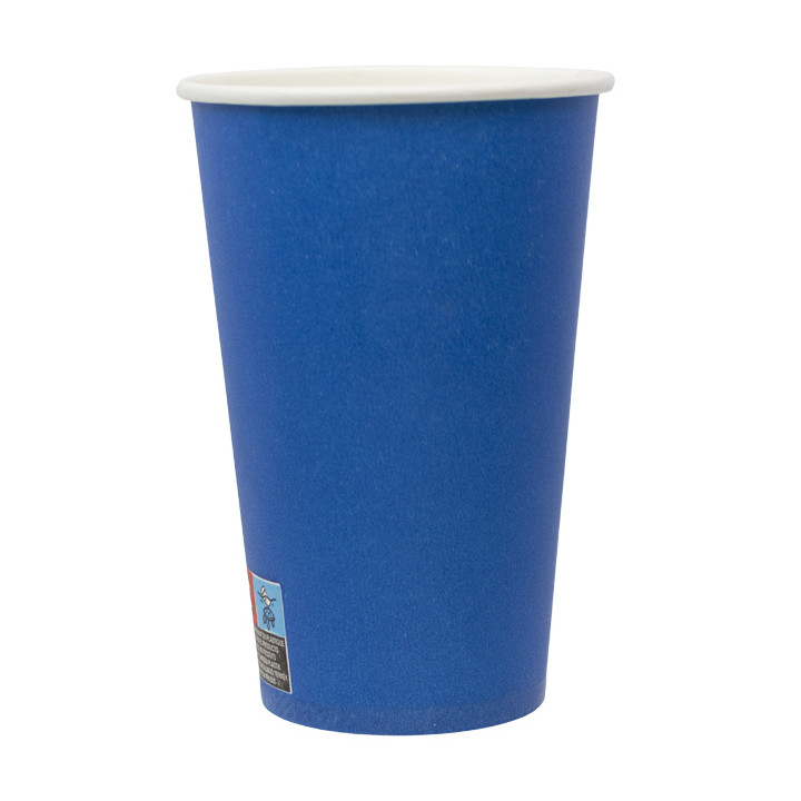 Cardboard Cup “Colores” Blue 600ml Ø9,4cm
 (20 Units)