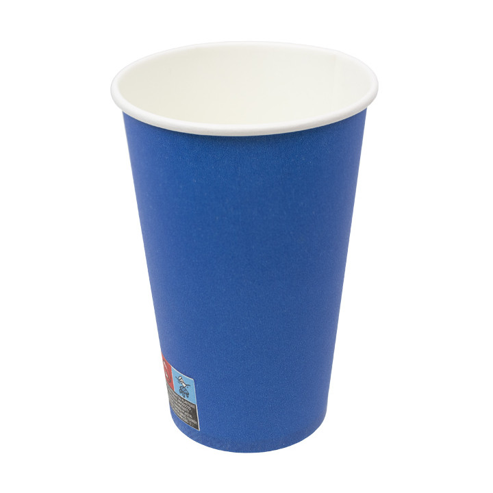 Cardboard Cup “Colores” Blue 600ml Ø9,4cm
 (20 Units)